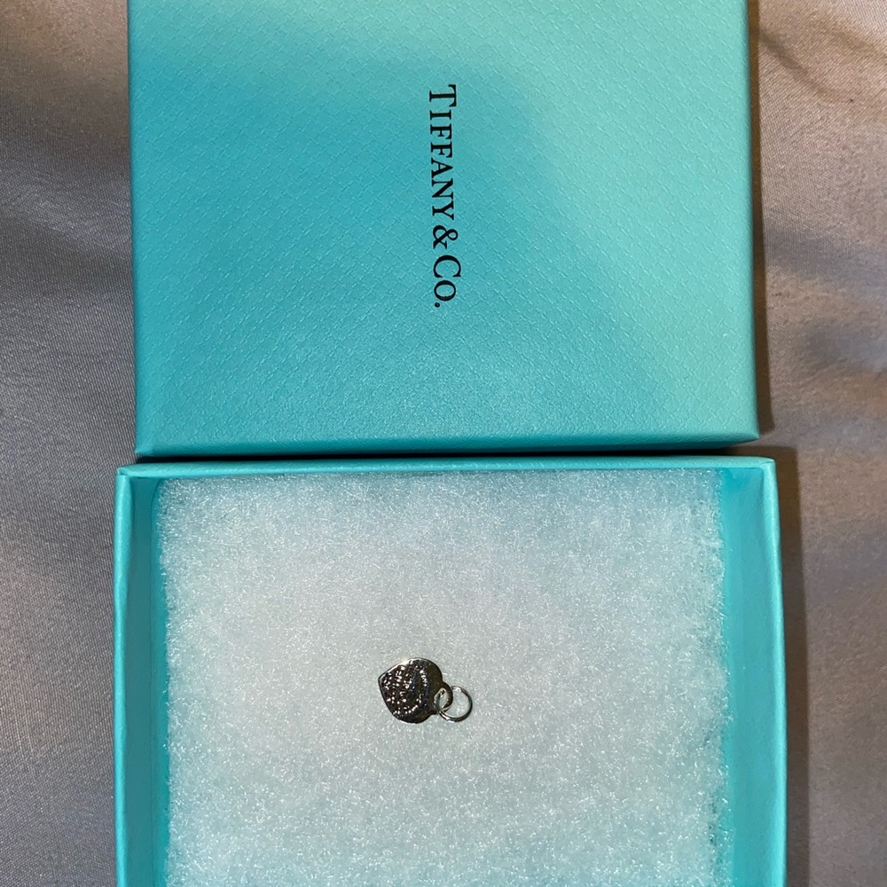 Tiffany&Co mini heart tag necklace pendant return to Tiffany sterling silver